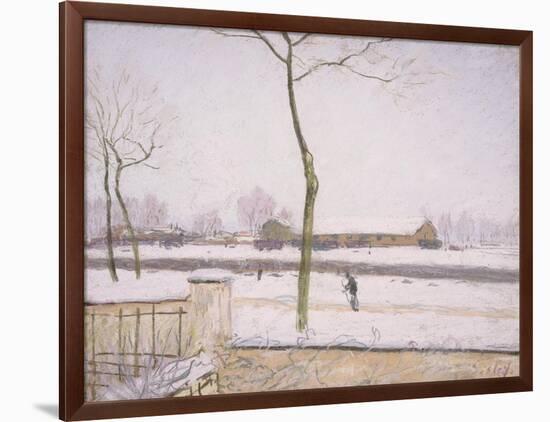 Snow Effect (Effet De Neige) C. 1880-1885-Alfred Sisley-Framed Giclee Print
