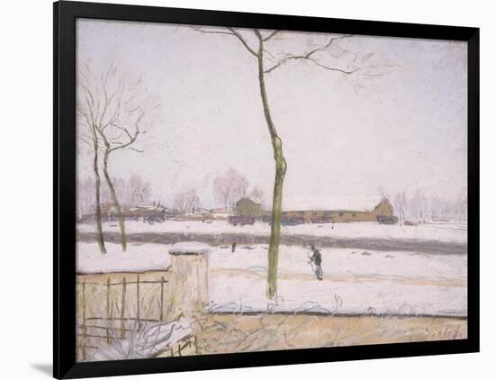 Snow Effect (Effet De Neige) C. 1880-1885-Alfred Sisley-Framed Giclee Print