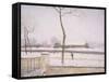 Snow Effect (Effet De Neige) C. 1880-1885-Alfred Sisley-Framed Stretched Canvas