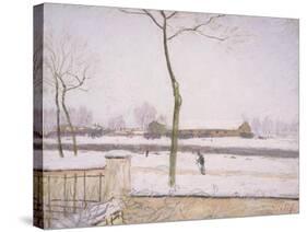 Snow Effect (Effet De Neige) C. 1880-1885-Alfred Sisley-Stretched Canvas