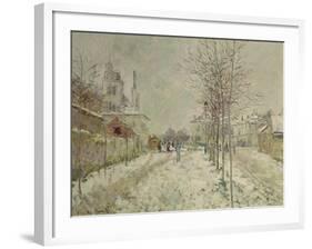 Snow Effect-Claude Monet-Framed Giclee Print