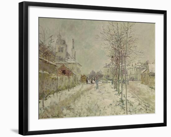 Snow Effect-Claude Monet-Framed Giclee Print