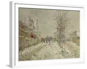 Snow Effect-Claude Monet-Framed Giclee Print