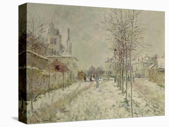 Snow Effect-Claude Monet-Stretched Canvas