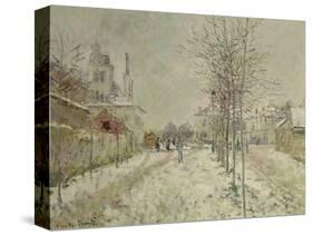 Snow Effect-Claude Monet-Stretched Canvas