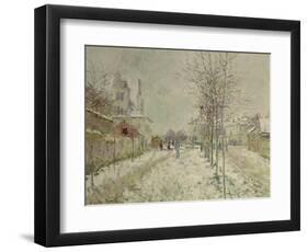 Snow Effect-Claude Monet-Framed Giclee Print