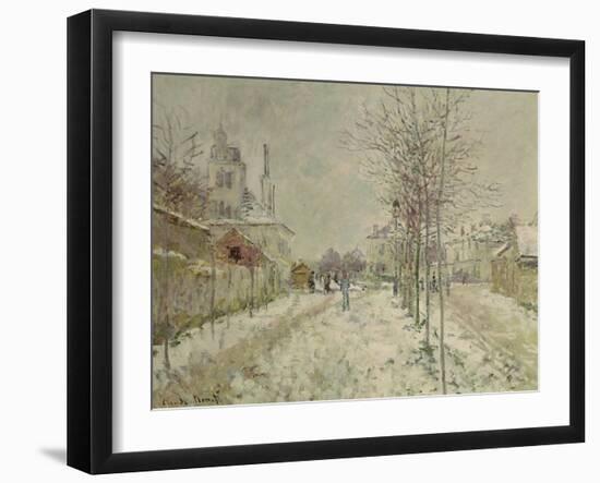 Snow Effect-Claude Monet-Framed Giclee Print