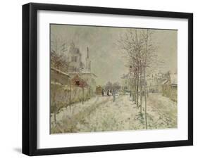 Snow Effect-Claude Monet-Framed Giclee Print