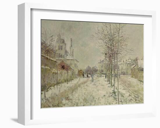 Snow Effect-Claude Monet-Framed Giclee Print