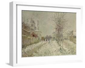 Snow Effect-Claude Monet-Framed Giclee Print