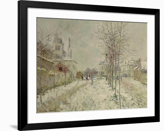 Snow Effect-Claude Monet-Framed Giclee Print