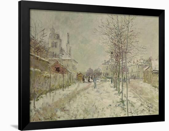 Snow Effect-Claude Monet-Framed Giclee Print