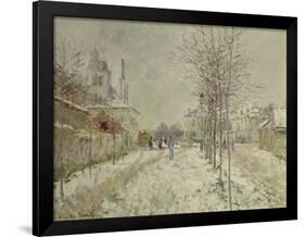 Snow Effect-Claude Monet-Framed Giclee Print