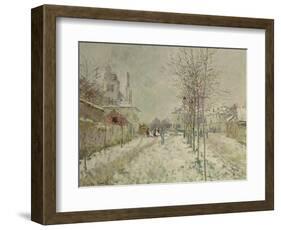 Snow Effect-Claude Monet-Framed Premium Giclee Print