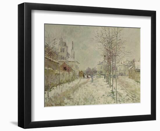 Snow Effect-Claude Monet-Framed Premium Giclee Print