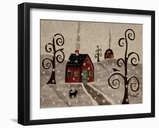 Snow Fall 1-Karla Gerard-Framed Giclee Print