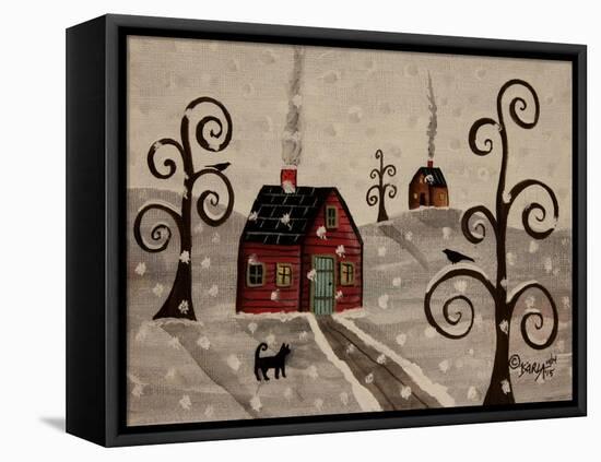 Snow Fall 1-Karla Gerard-Framed Stretched Canvas