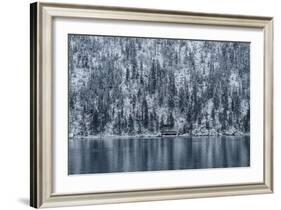 Snow Fall In Coeur D'Alene Idaho-Rebecca Gaal-Framed Photographic Print