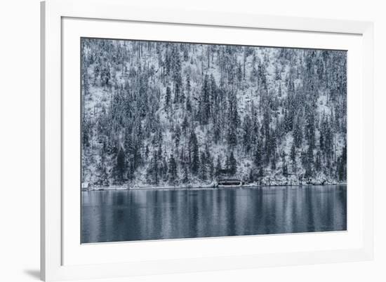 Snow Fall In Coeur D'Alene Idaho-Rebecca Gaal-Framed Photographic Print