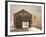 Snow Falling on the West Cornwall Covered Bridge over the Housatonic River, Connecticut, Usa-Jerry & Marcy Monkman-Framed Premium Photographic Print