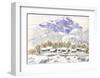 Snow Falls Heavily in Country Side of Japan-Kenji Fujimura-Framed Art Print