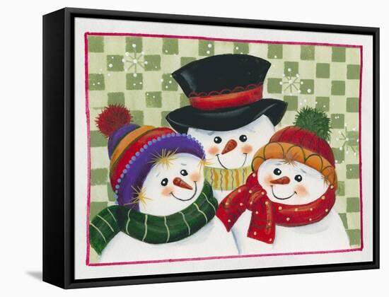 Snow Family II-Beverly Johnston-Framed Stretched Canvas