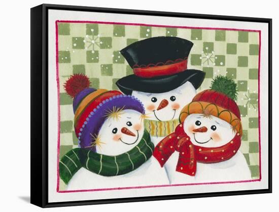 Snow Family II-Beverly Johnston-Framed Stretched Canvas