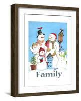 Snow family-Melinda Hipsher-Framed Giclee Print