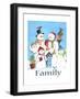 Snow family-Melinda Hipsher-Framed Giclee Print