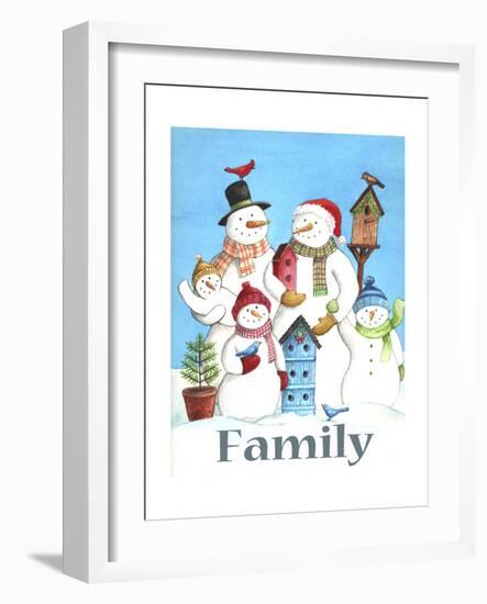 Snow family-Melinda Hipsher-Framed Giclee Print