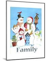 Snow family-Melinda Hipsher-Mounted Giclee Print