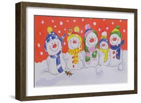 Snow Family-Diane Matthes-Framed Giclee Print