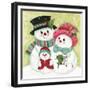 Snow Family-Beverly Johnston-Framed Giclee Print