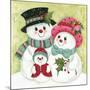 Snow Family-Beverly Johnston-Mounted Giclee Print