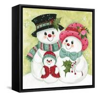 Snow Family-Beverly Johnston-Framed Stretched Canvas