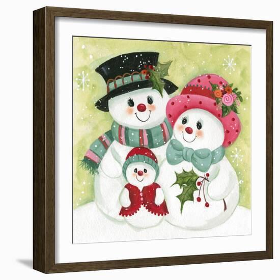 Snow Family-Beverly Johnston-Framed Giclee Print