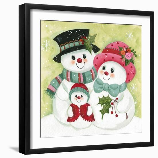 Snow Family-Beverly Johnston-Framed Giclee Print