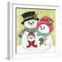 Snow Family-Beverly Johnston-Framed Giclee Print