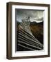 Snow Fences and Moorland, Wester Ross Near Dundonnell, Highlands, Scotland, UK-Neale Clarke-Framed Photographic Print