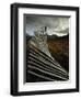 Snow Fences and Moorland, Wester Ross Near Dundonnell, Highlands, Scotland, UK-Neale Clarke-Framed Photographic Print