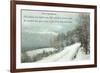 Snow Field, Graduation Advice-null-Framed Art Print