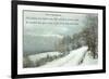 Snow Field, Graduation Advice-null-Framed Art Print