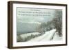 Snow Field, Graduation Advice-null-Framed Art Print