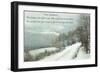 Snow Field, Graduation Advice-null-Framed Art Print