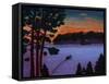 Snow Field-John Newcomb-Framed Stretched Canvas