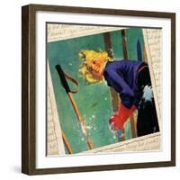 Snow fight Montage-null-Framed Giclee Print