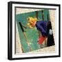 Snow fight Montage-null-Framed Giclee Print