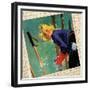 Snow fight Montage-null-Framed Giclee Print