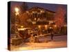 Snow from a Winter Storm Begins to Accumulate in Vail, Colo.-null-Stretched Canvas
