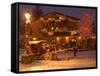 Snow from a Winter Storm Begins to Accumulate in Vail, Colo.-null-Framed Stretched Canvas